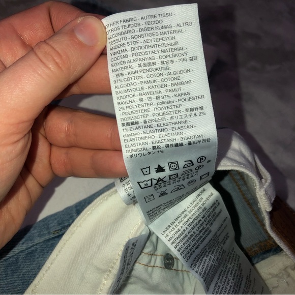 Levi’s 501 Button Fly Colorblock Jeans - Picture 4 of 6